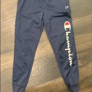 CHAMPION joggers youth large dark blue